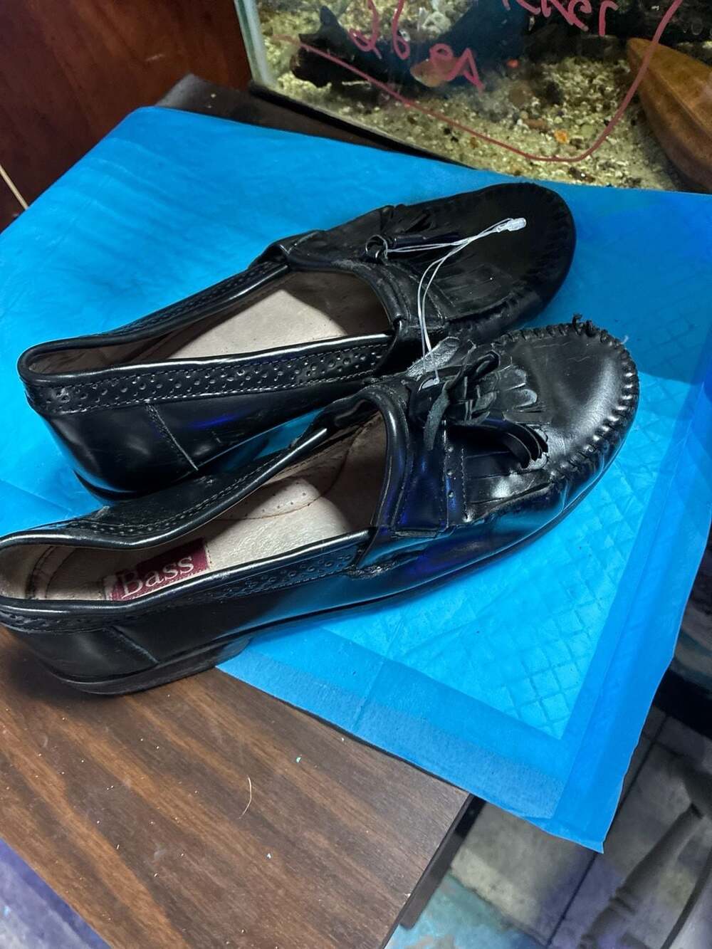 G.H. Bass & Co. Black Leather Kiltie Tassel Loafers